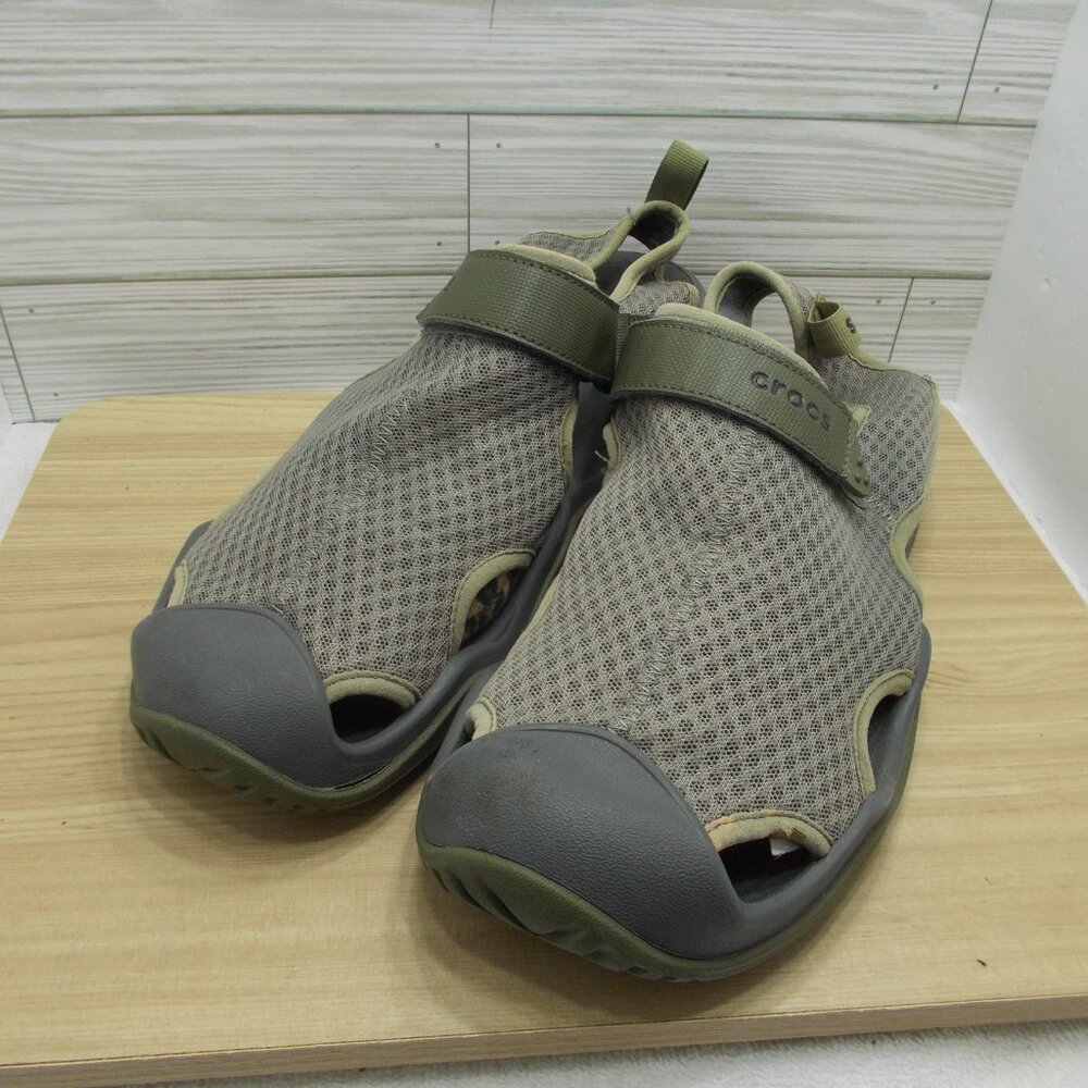 Crocs Swiftwater Fisherman Deck Shoes Sandals Closed Toe Men’s 11 - Picture 3 of 5
